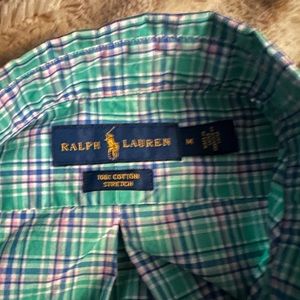 Ralph Lauren Green button down, size medium